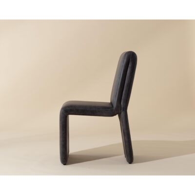 Cascata Dining Chair - Marseille Black Leather 111293 111293 CASCATA DINING CHAIR MARSEILLE BLACK LEATHER 2