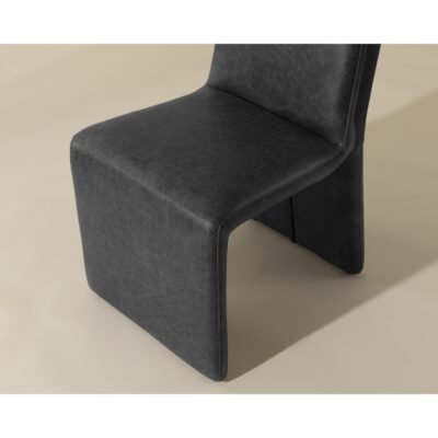 Cascata Dining Chair - Marseille Black Leather 111293 111293 CASCATA DINING CHAIR MARSEILLE BLACK LEATHER 6