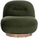 Franze Swivel Lounge Chair - Moss Green 9 Franze Swivel Lounge Chair - Moss Green 111301 111301 FRANZE SWIVEL LOUNGE CHAIR MOSS GREEN 1