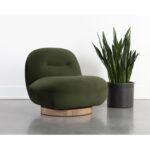 Franze Swivel Lounge Chair - Moss Green 12 Franze Swivel Lounge Chair - Moss Green 111301 111301 FRANZE SWIVEL LOUNGE CHAIR MOSS GREEN 5