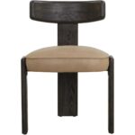 Horton Dining Chair - Dark Brown - Sahara Sand Leather 8 Horton Dining Chair - Dark Brown - Sahara Sand Leather 111316 111316 HORTON DINING CHAIR SAHARA SAND LEATHER 1
