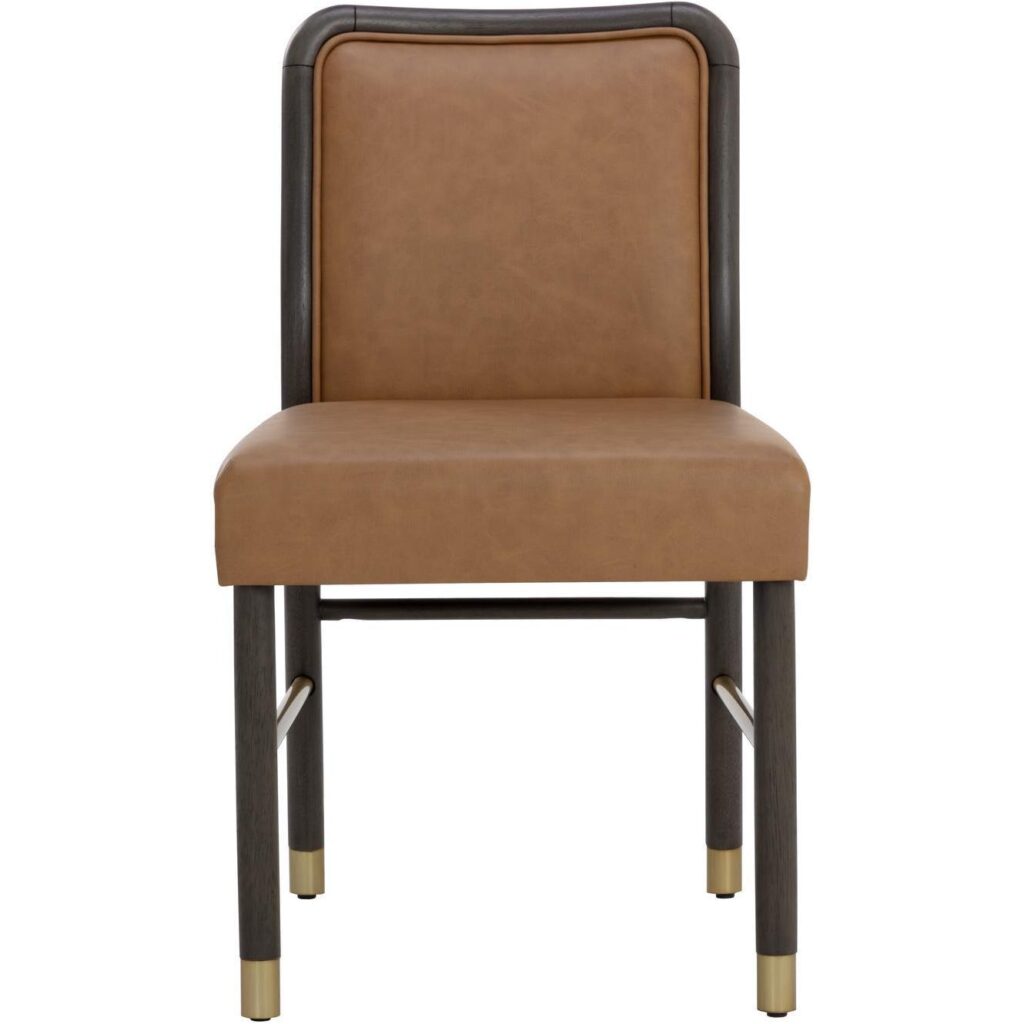 Jeno Dining Chair - Milliken Cognac - Image 2