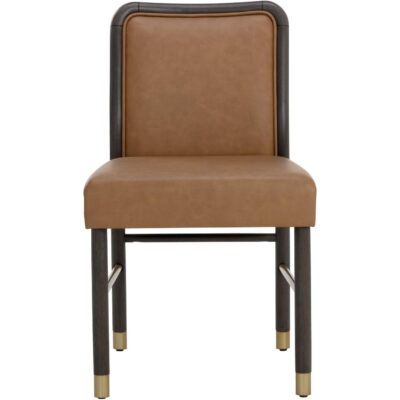 Jeno Dining Chair - Milliken Cognac 111322 111322 JENO DINING CHAIR MILLIKEN COGNAC 1