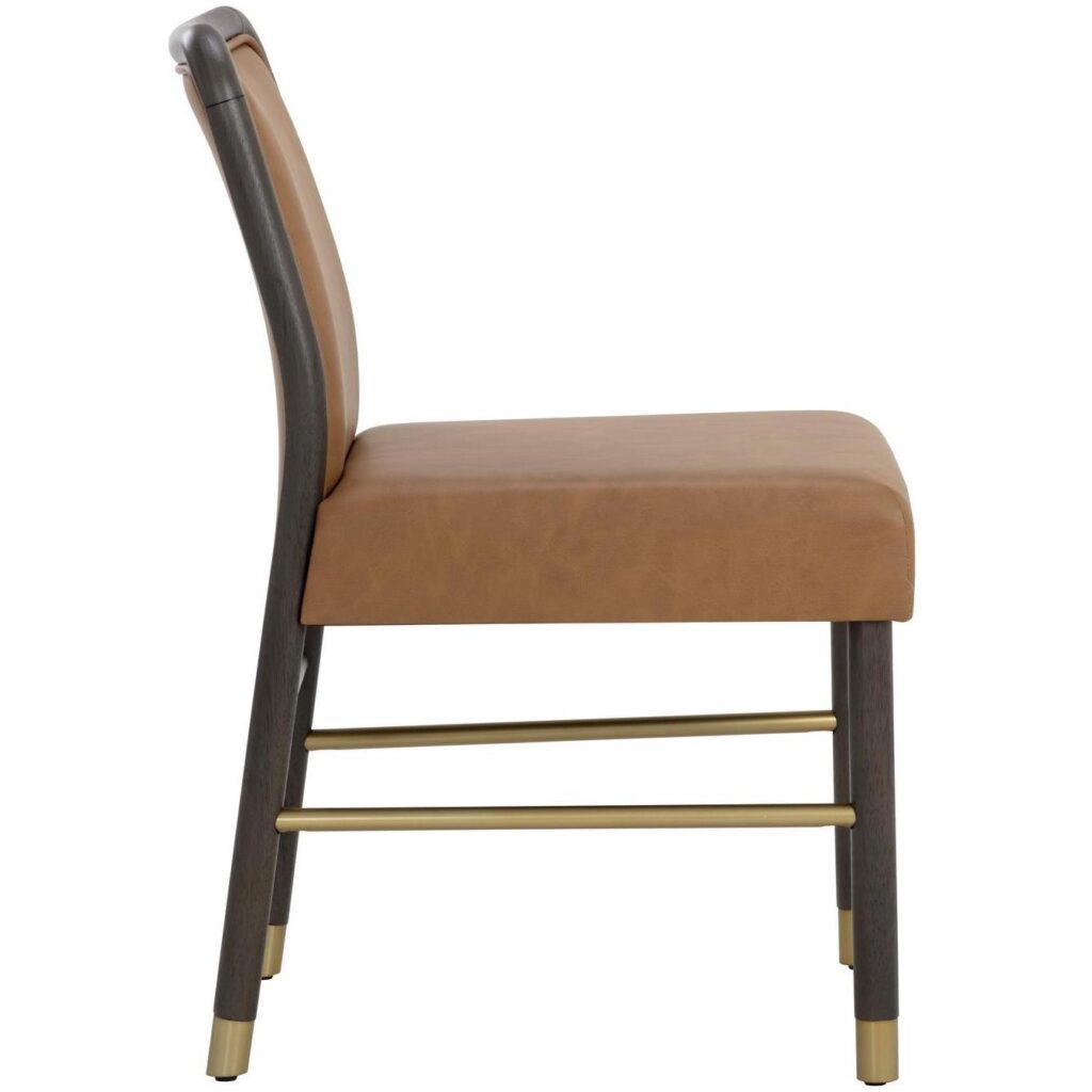 Jeno Dining Chair - Milliken Cognac - Image 3