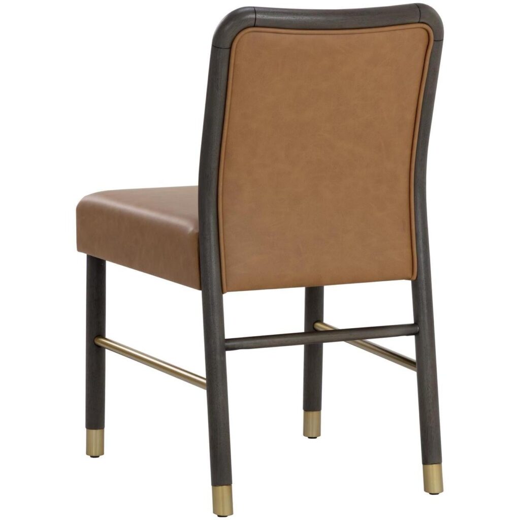 Jeno Dining Chair - Milliken Cognac - Image 4