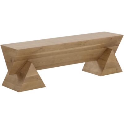 Gregor Bench - Rustic Oak 111327 111327 GREGOR BENCH RUSTIC OAK 1