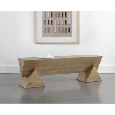 Gregor Bench - Rustic Oak 111327 111327 GREGOR BENCH RUSTIC OAK 5