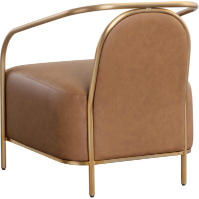 Cicero Lounge Chair - Milliken Cognac 111329 111329 CICERO LOUNGE CHAIR MILLIKEN COGNAC 3