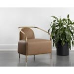 Cicero Lounge Chair - Milliken Cognac 12 Cicero Lounge Chair - Milliken Cognac 111329 111329 CICERO LOUNGE CHAIR MILLIKEN COGNAC 5