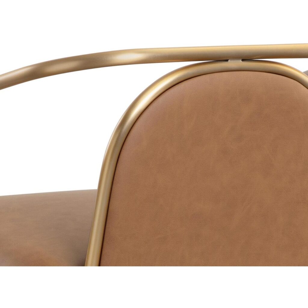 Cicero Lounge Chair - Milliken Cognac - Image 8