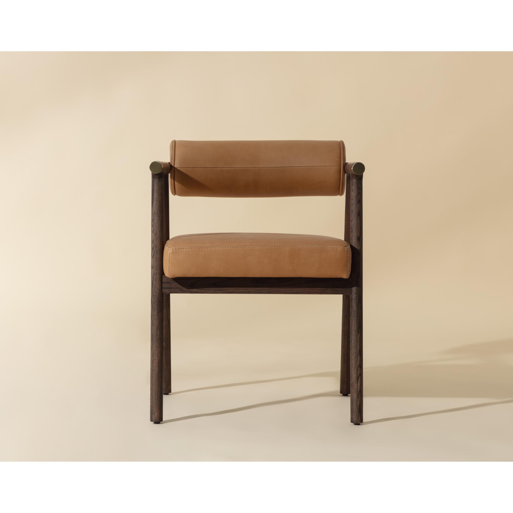 Sova Dining Armchair - Antique Brown - Sahara Camel Leather 7 Sova Dining Armchair - Antique Brown - Sahara Camel Leather - Image 7
