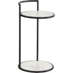 Parga End Table - Black - Marble Look 7 Parga End Table - Black - Marble Look 111343 111343 PARGA END TABLE BLACK MARBLE LOOK 1