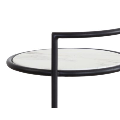 Parga End Table - Black - Marble Look 111343 111343 PARGA END TABLE BLACK MARBLE LOOK 7