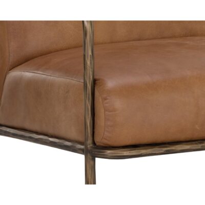 Lathan Lounge Chair - Tan Leather 111358 111358 LATHAN LOUNGE CHAIR TAN LEATHER 6