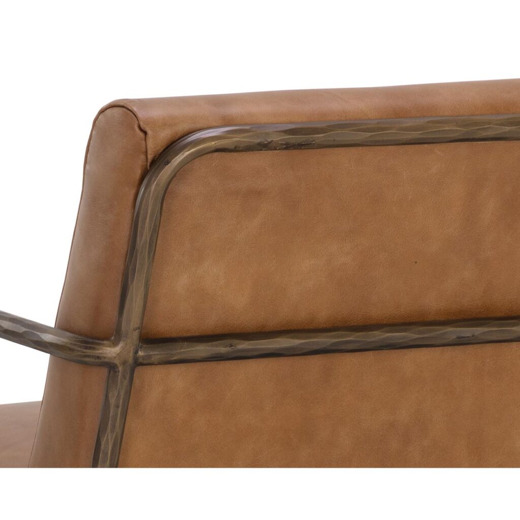 Lathan Lounge Chair - Tan Leather - Image 8