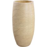 Aster Planter - Tall - Travertine Look 111373 111373 DIANTHA PLANTER TALL TRAVERTINE LOOK