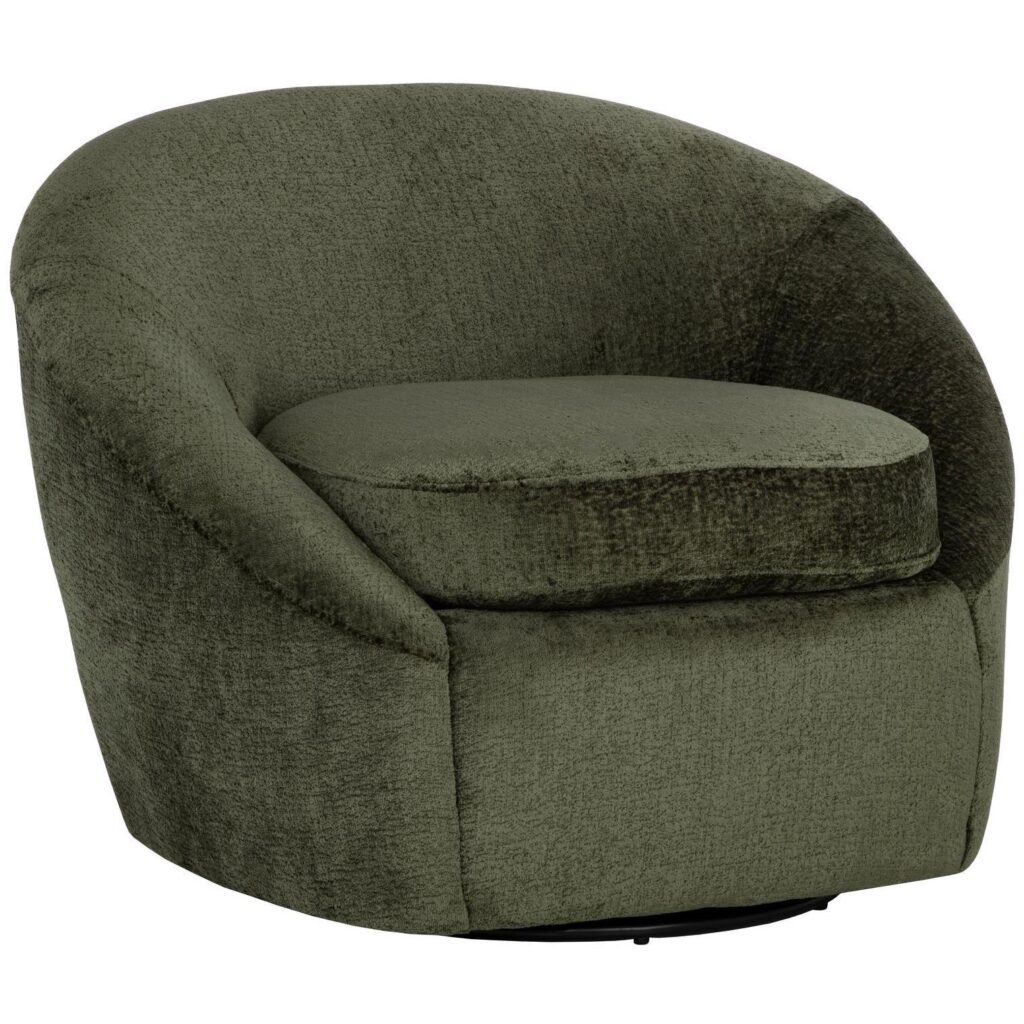 Bliss Swivel Lounge Chair - Bergen Olive