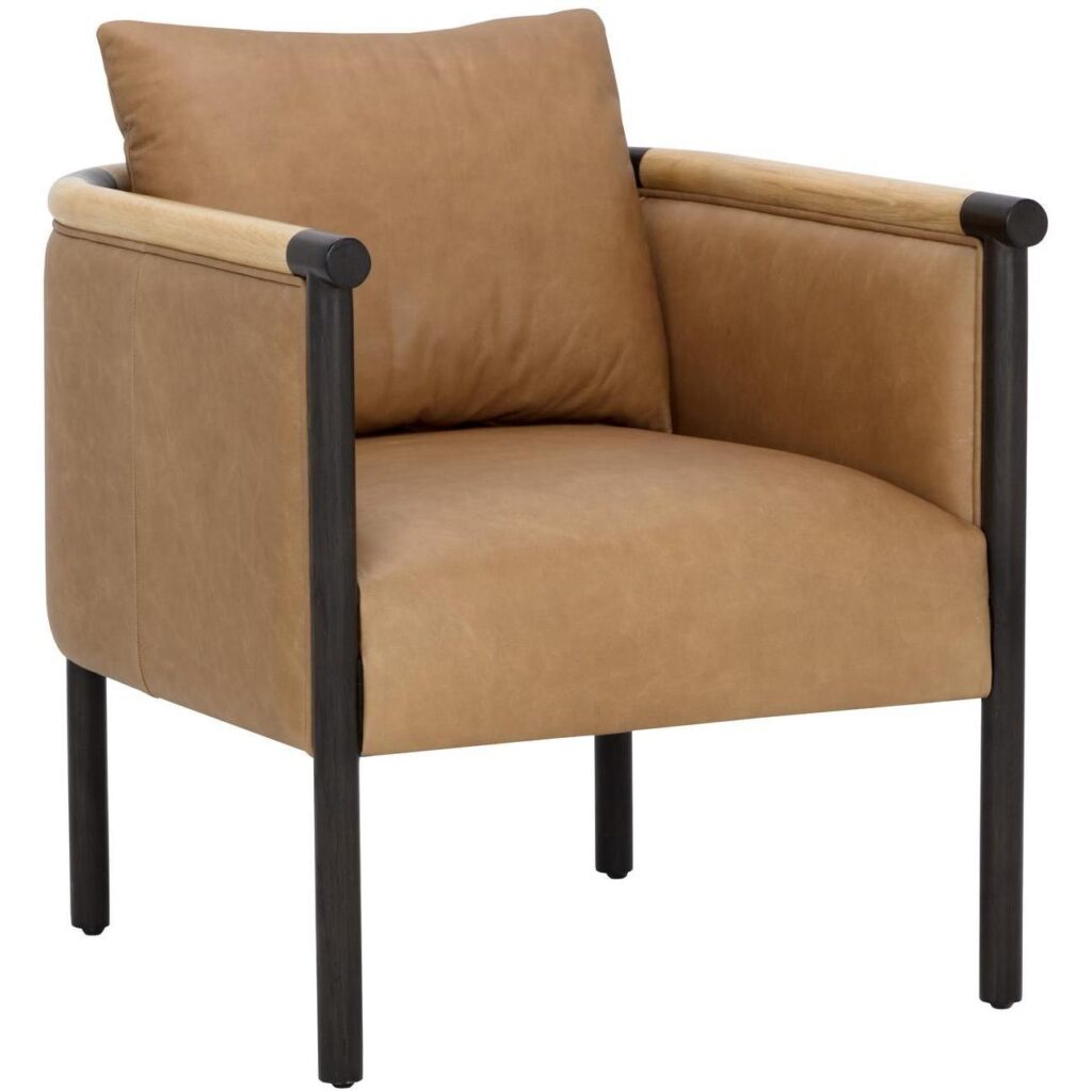 Wilder Lounge Chair - Ludlow Sesame Leather