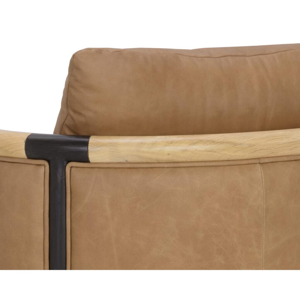 Wilder Lounge Chair - Ludlow Sesame Leather - Image 8