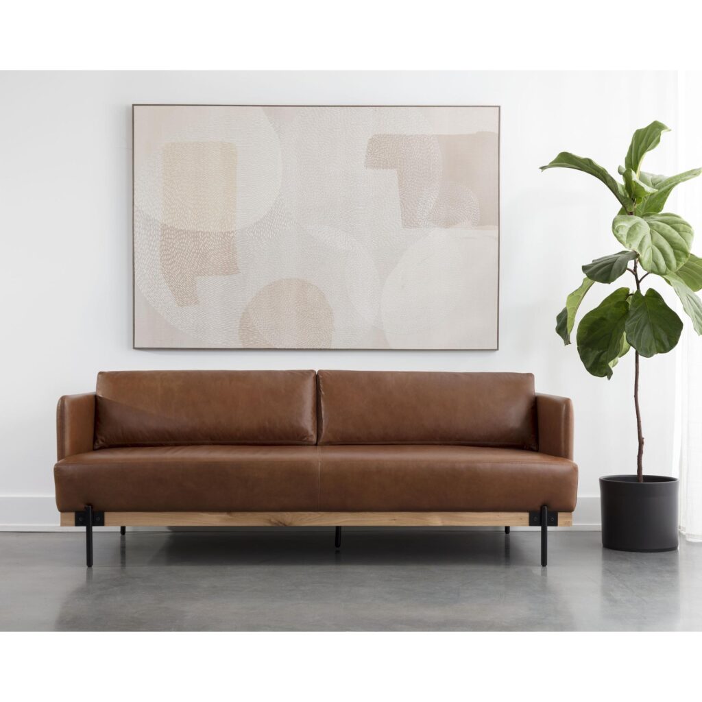 Saul Sofa - Shalimar Tobacco Leather - Image 4