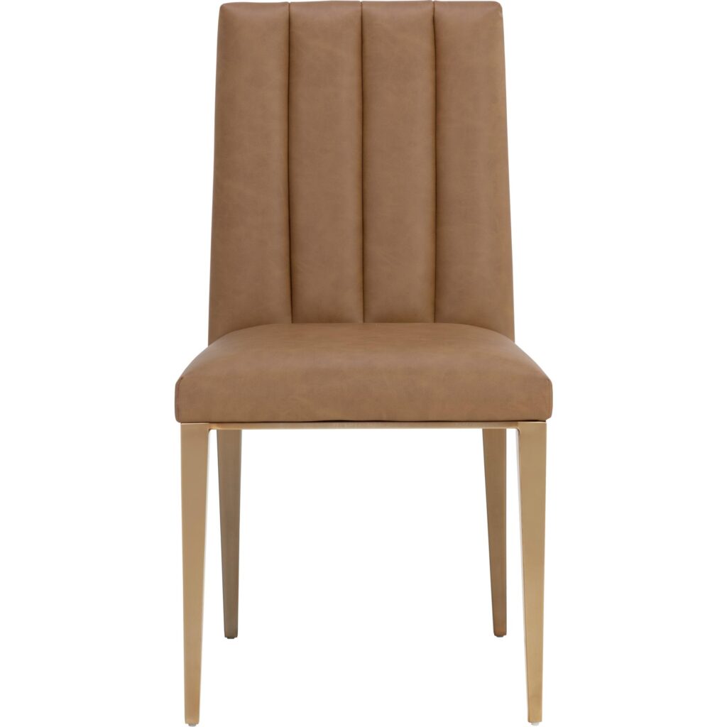 Wilbur Dining Chair - Milliken Cognac - Image 2