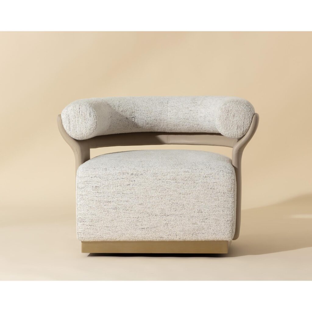 Olida Swivel Lounge Chair - Hailey Moon / Napa Beige - Image 2