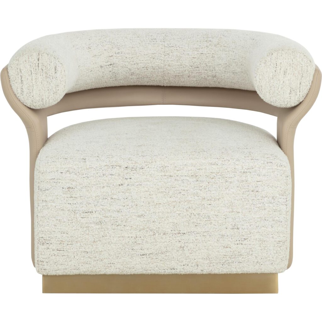 Olida Swivel Lounge Chair - Hailey Moon / Napa Beige - Image 7