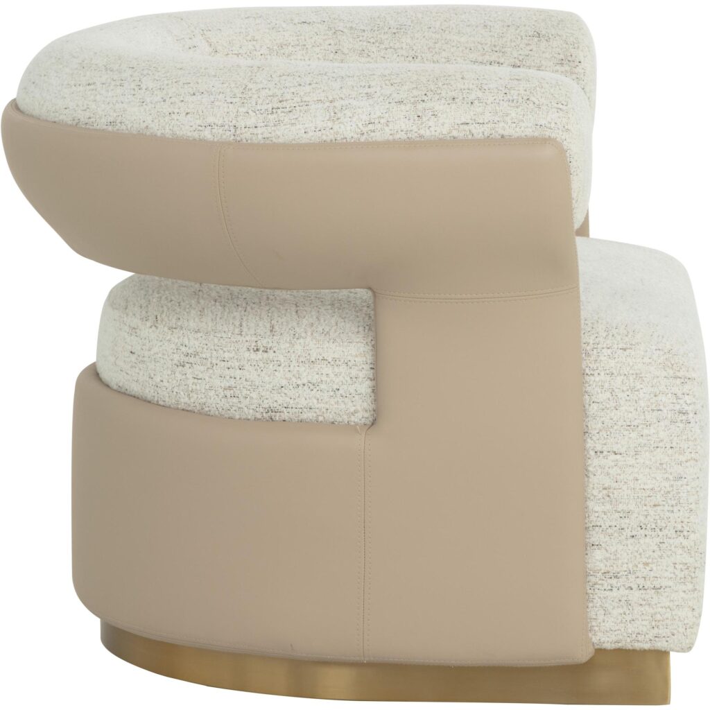 Olida Swivel Lounge Chair - Hailey Moon / Napa Beige - Image 8