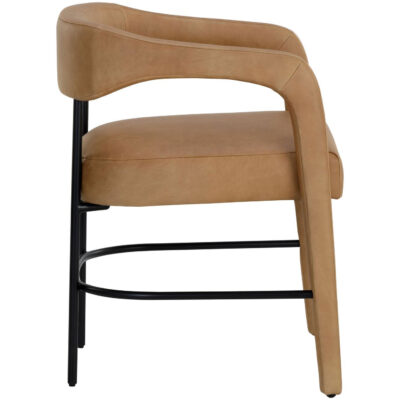 Mavia Dining Armchair - Ludlow Sesame Leather 111453 111453 MAVIA DINING ARMCHAIR LUDLOW SESAME LEATHER 2