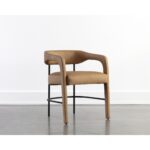 Mavia Dining Armchair - Ludlow Sesame Leather 12 Mavia Dining Armchair - Ludlow Sesame Leather 111453 111453 MAVIA DINING ARMCHAIR LUDLOW SESAME LEATHER 5