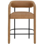 Mavia Counter Stool - Ludlow Sesame Leather 9 Mavia Counter Stool - Ludlow Sesame Leather 111454 111454 MAVIA COUNTER STOOL LUDLOW SESAME LEATHER 1