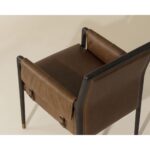 Mauti Dining Armchair - Brown - Shalimar Tobacco Leather 26 Mauti Dining Armchair - Brown - Shalimar Tobacco Leather - Image 11