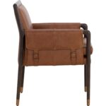 Mauti Dining Armchair - Brown - Shalimar Tobacco Leather 18 Mauti Dining Armchair - Brown - Shalimar Tobacco Leather - Image 3