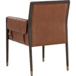 Mauti Dining Armchair - Brown - Shalimar Tobacco Leather 19 Mauti Dining Armchair - Brown - Shalimar Tobacco Leather - Image 4