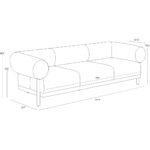 Bromley Sofa - Rustic Oak - Ludlow Sesame Leather 15 Bromley Sofa - Rustic Oak - Ludlow Sesame Leather - Image 8