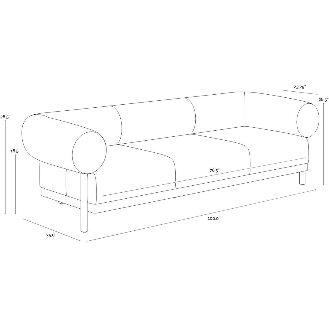 Bromley Sofa - Rustic Oak - Ludlow Sesame Leather 8 Bromley Sofa - Rustic Oak - Ludlow Sesame Leather - Image 8