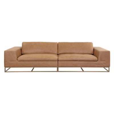 Ira Sofa - Camel Leather 111478 111478 IRA SOFA CAMEL LEATHER LAF 1