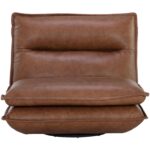 Colson Swivel Armless Chair - Cognac Leather 9 Colson Swivel Armless Chair - Cognac Leather 111479 111479 COLSON SWIVEL ARMLESS CHAIR COGNAC LEATHER 1