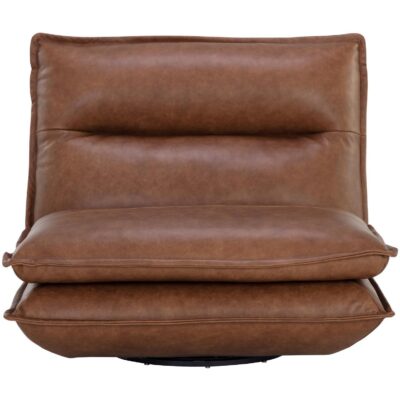 Colson Swivel Armless Chair - Cognac Leather 111479 111479 COLSON SWIVEL ARMLESS CHAIR COGNAC LEATHER 1