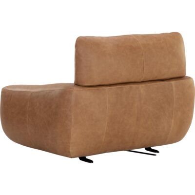 Paget Glider Lounge Chair - Camel Leather 111480 111480 PAGET GLIDER LOUNGE CHAIR CAMEL LEATHER 3