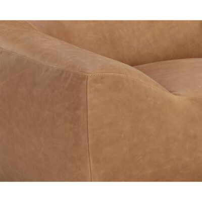 Paget Glider Lounge Chair - Camel Leather 111480 111480 PAGET GLIDER LOUNGE CHAIR CAMEL LEATHER 6