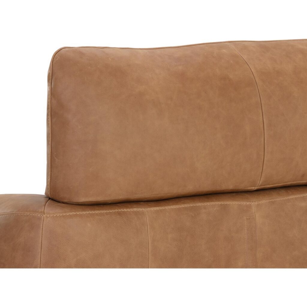 Paget Glider Lounge Chair - Camel Leather - Image 8