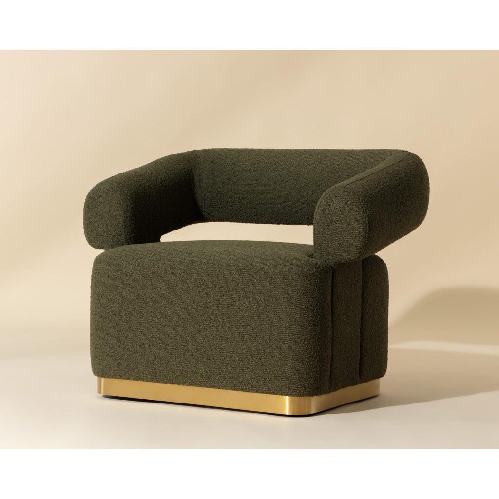 Aggie Swivel Lounge Chair - Copenhagen Olive