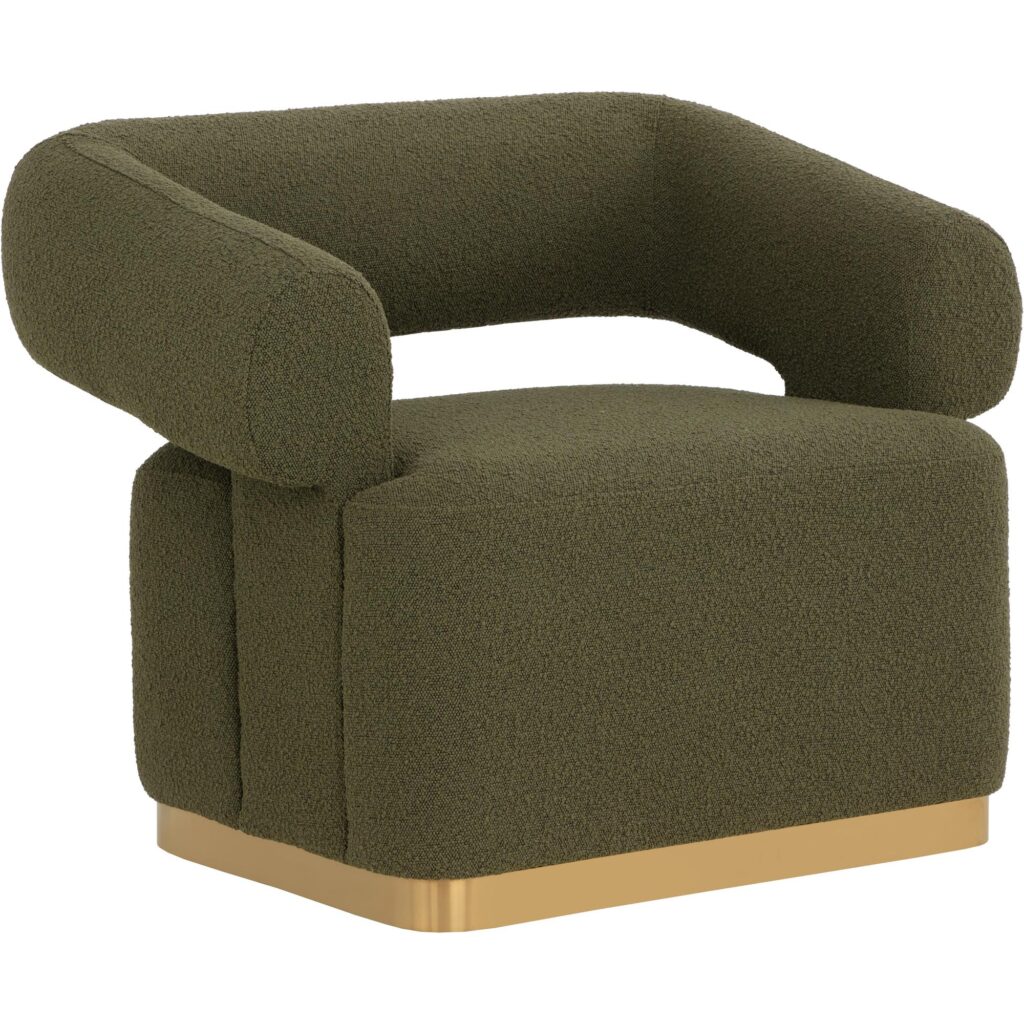 Aggie Swivel Lounge Chair - Copenhagen Olive - Image 7