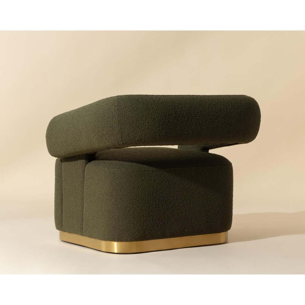 Aggie Swivel Lounge Chair - Copenhagen Olive - Image 4