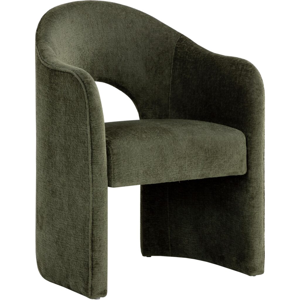 Anaya Dining Armchair - Bergen Olive