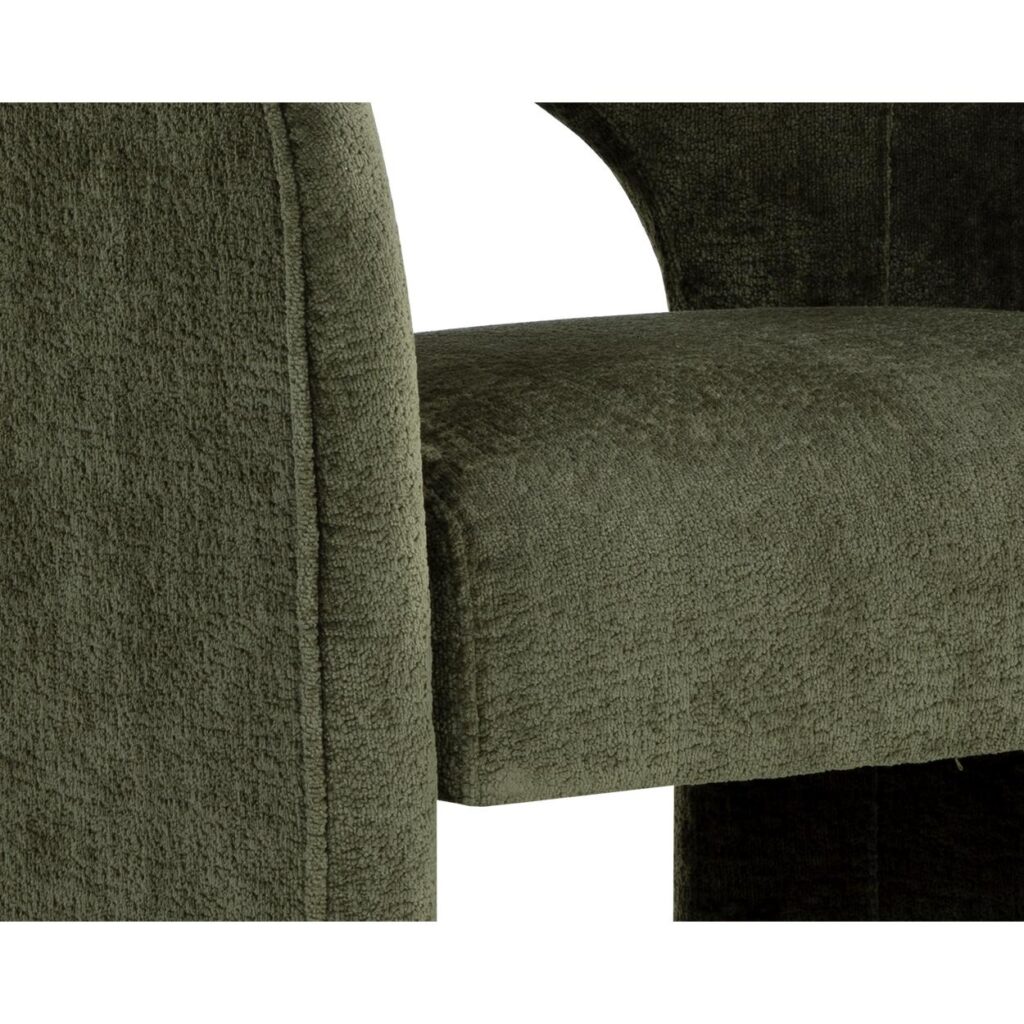 Anaya Dining Armchair - Bergen Olive - Image 6