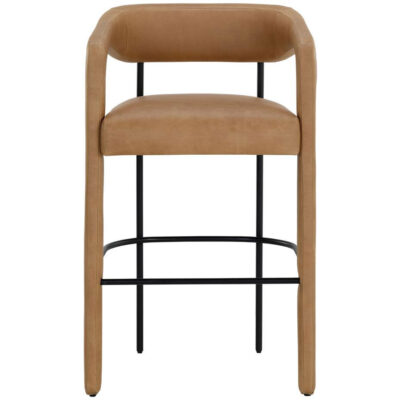 Mavia Barstool - Ludlow Sesame Leather 111529 111529 MAVIA BARSTOOL LUDLOW SESAME LEATHER 1