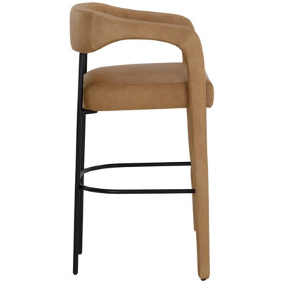 Mavia Barstool - Ludlow Sesame Leather 111529 111529 MAVIA BARSTOOL LUDLOW SESAME LEATHER 2