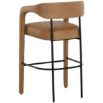 Mavia Barstool - Ludlow Sesame Leather 10 Mavia Barstool - Ludlow Sesame Leather 111529 111529 MAVIA BARSTOOL LUDLOW SESAME LEATHER 3